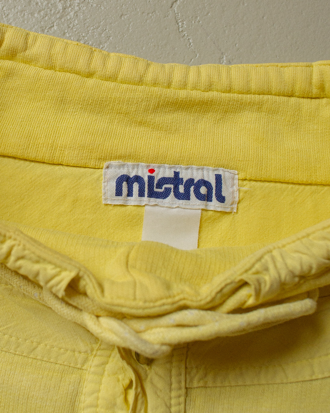 90s Mistral Button Up Sweatshirt yellow - XL