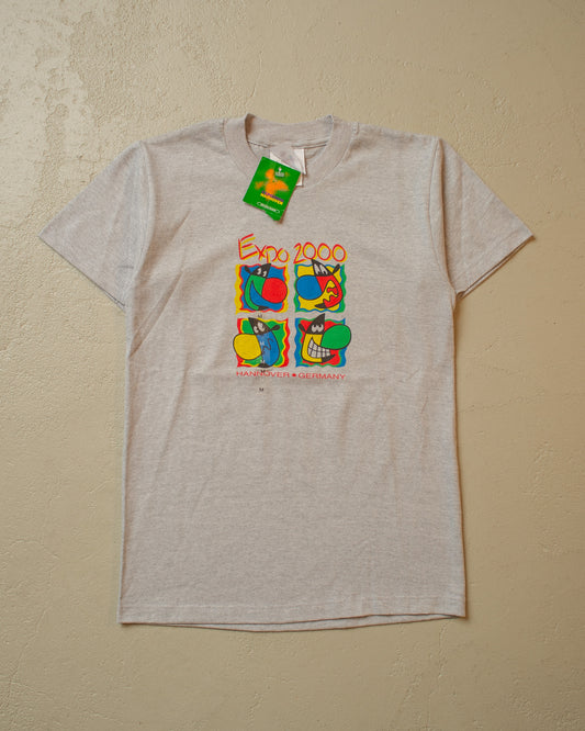 Deadstock Womens Expo 2000 Hannover "Twipsy" T-shirt grey - XS/S