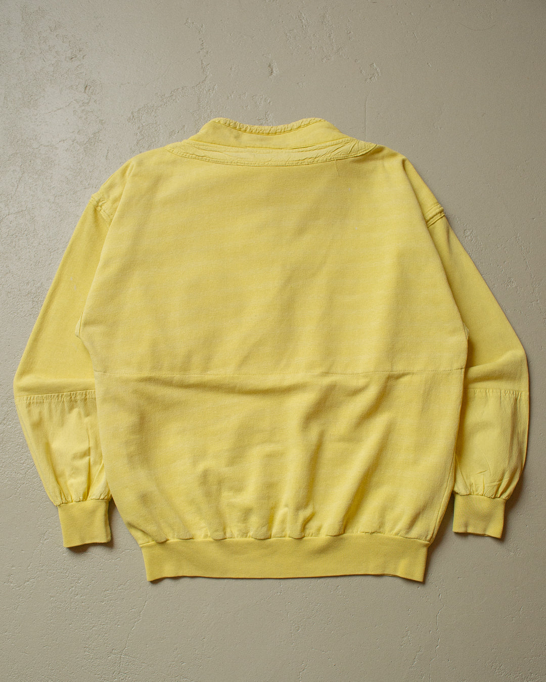 90s Mistral Button Up Sweatshirt yellow - XL