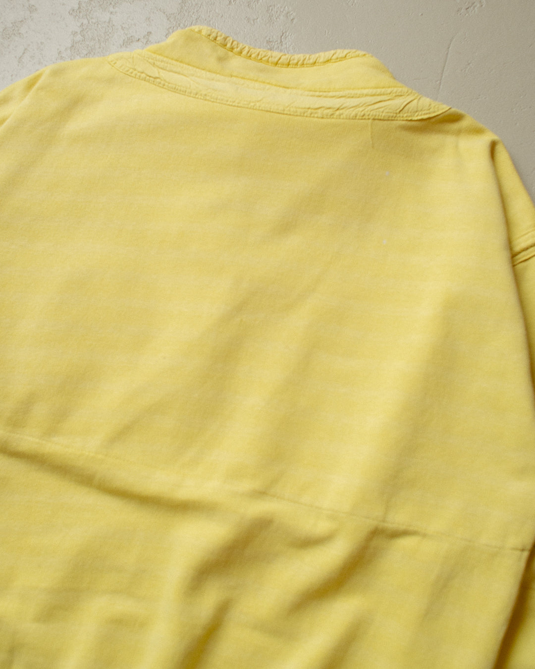 90s Mistral Button Up Sweatshirt yellow - XL