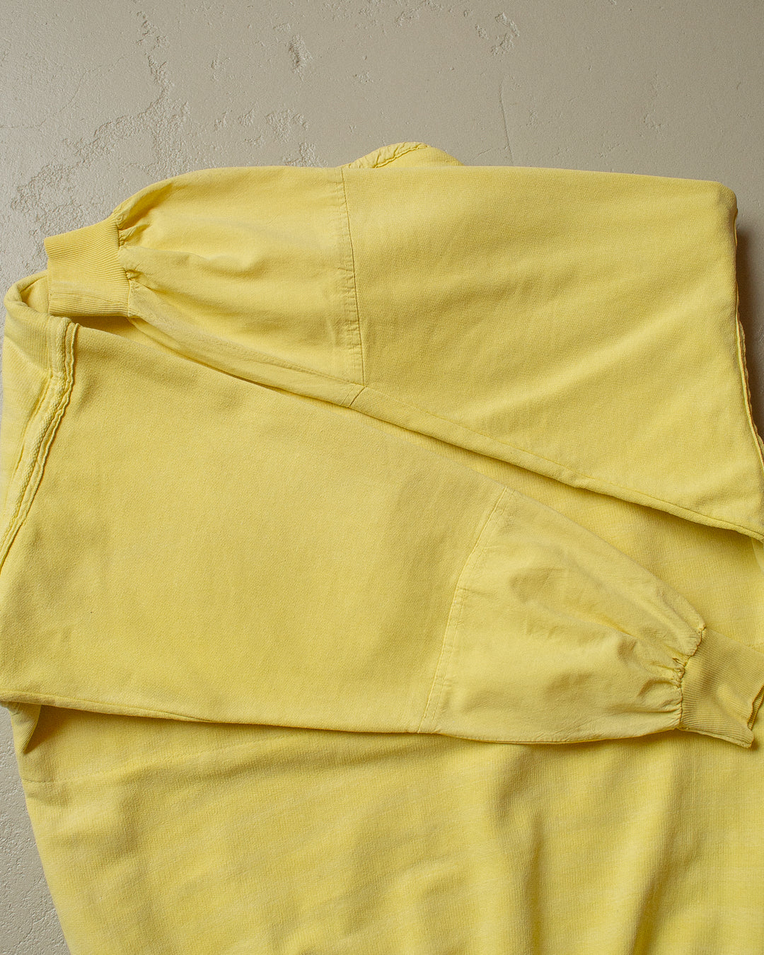 90s Mistral Button Up Sweatshirt yellow - XL