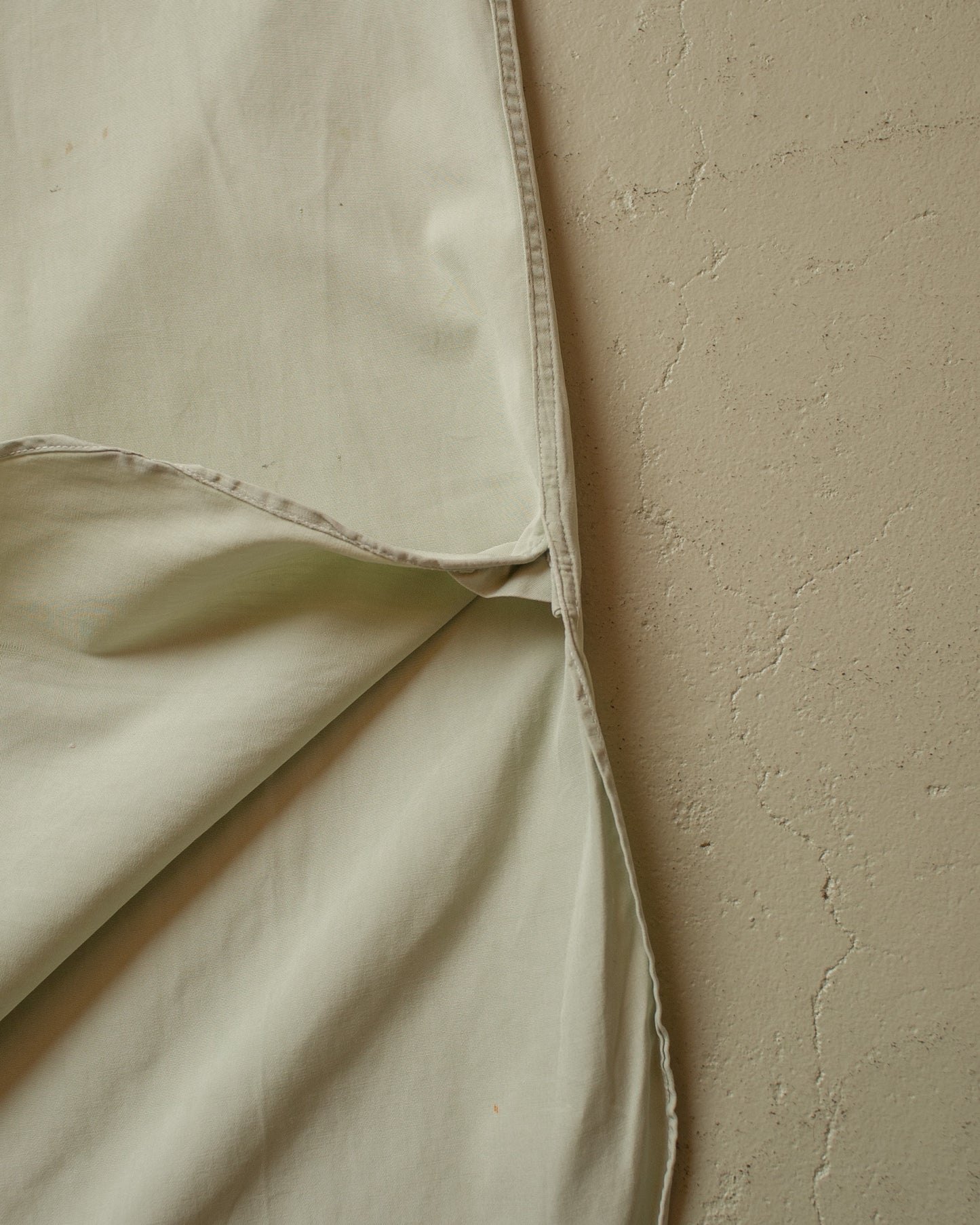 1940s German Bartling Cut off Dress Shirt light green - M/L