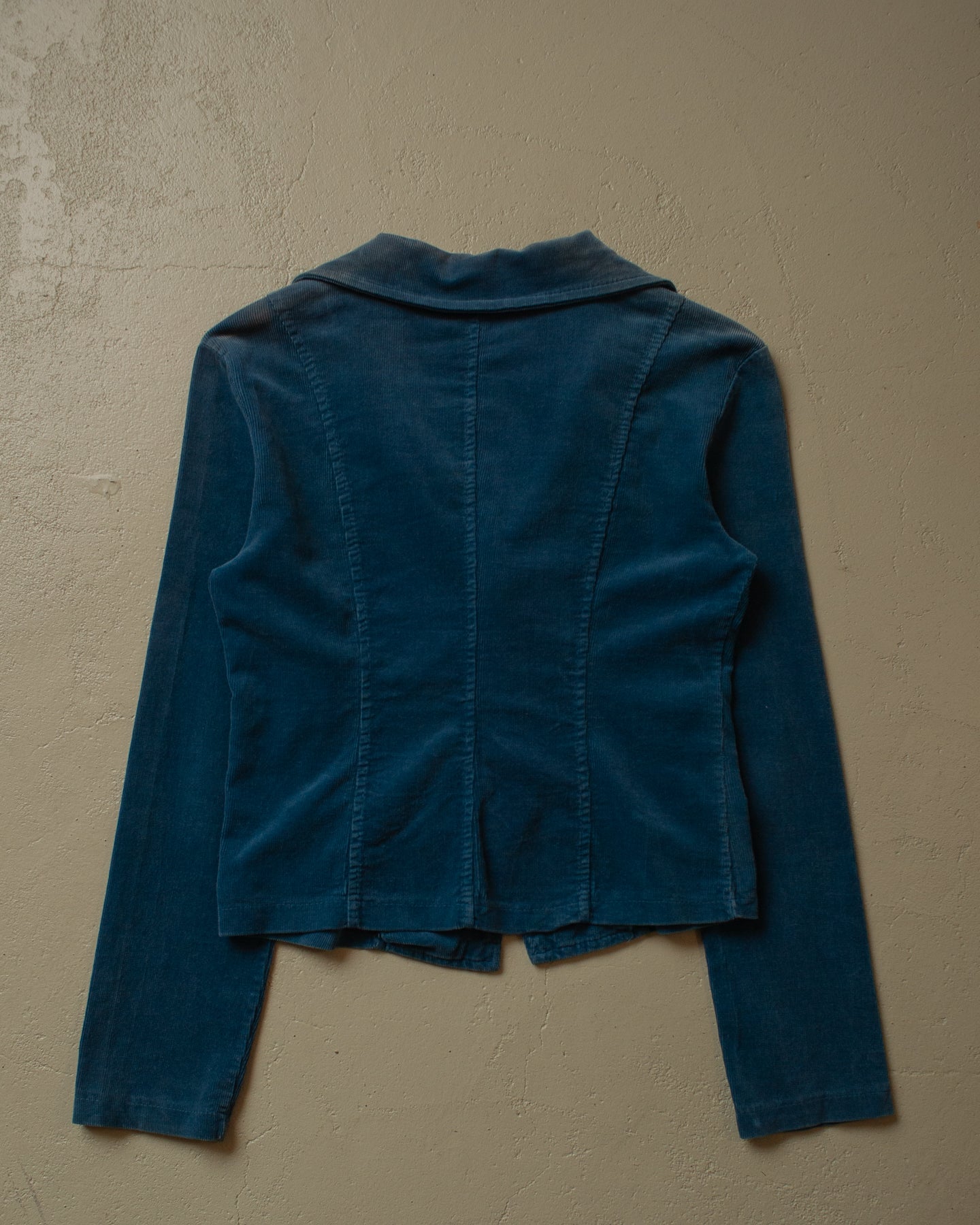 70s/80s Womens Corduroy Jacket blue - XS/S