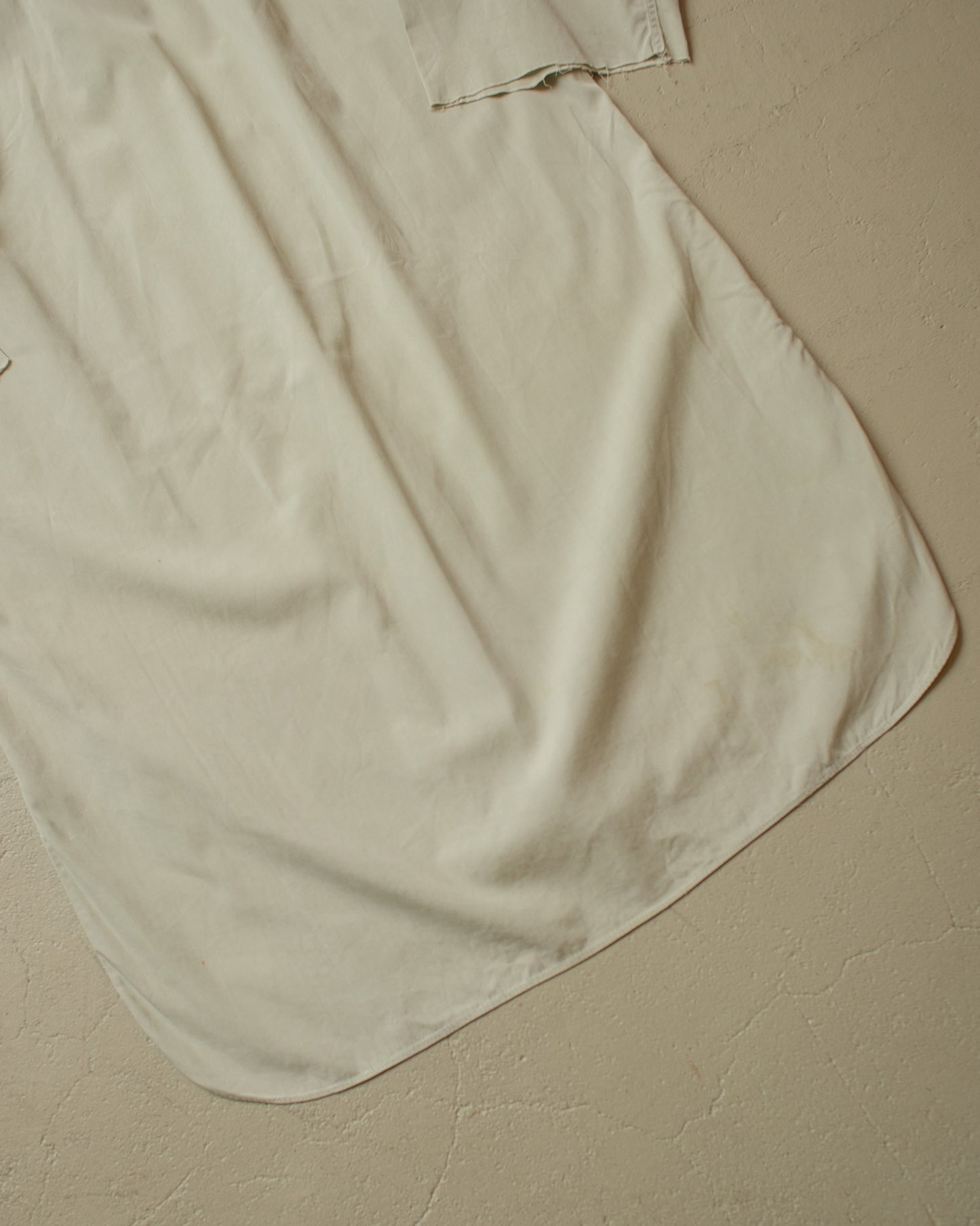 1940s German Bartling Cut off Dress Shirt light green - M/L