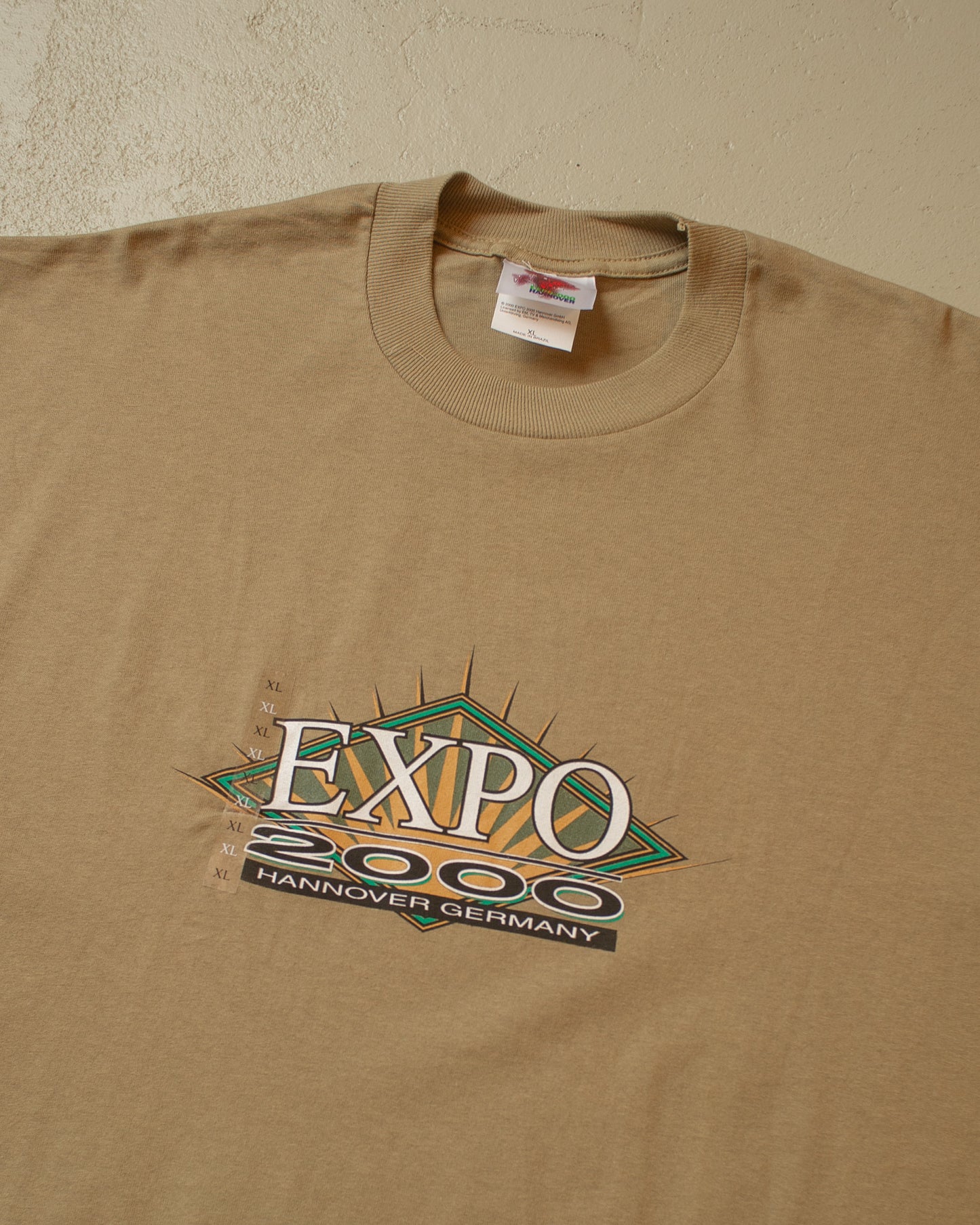 Unworn Expo 2000 Hannover T-shirt beige - XL/XXL