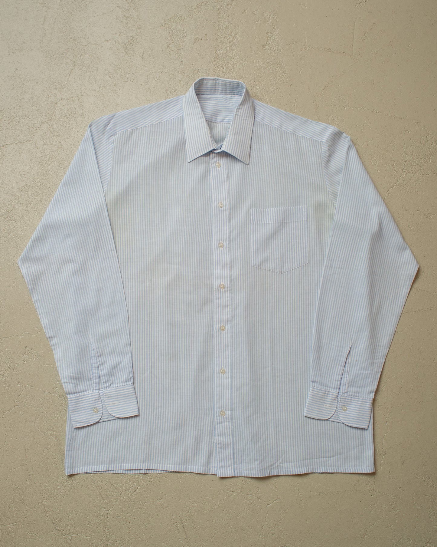 1960s unworn striped Shirt blue - XL