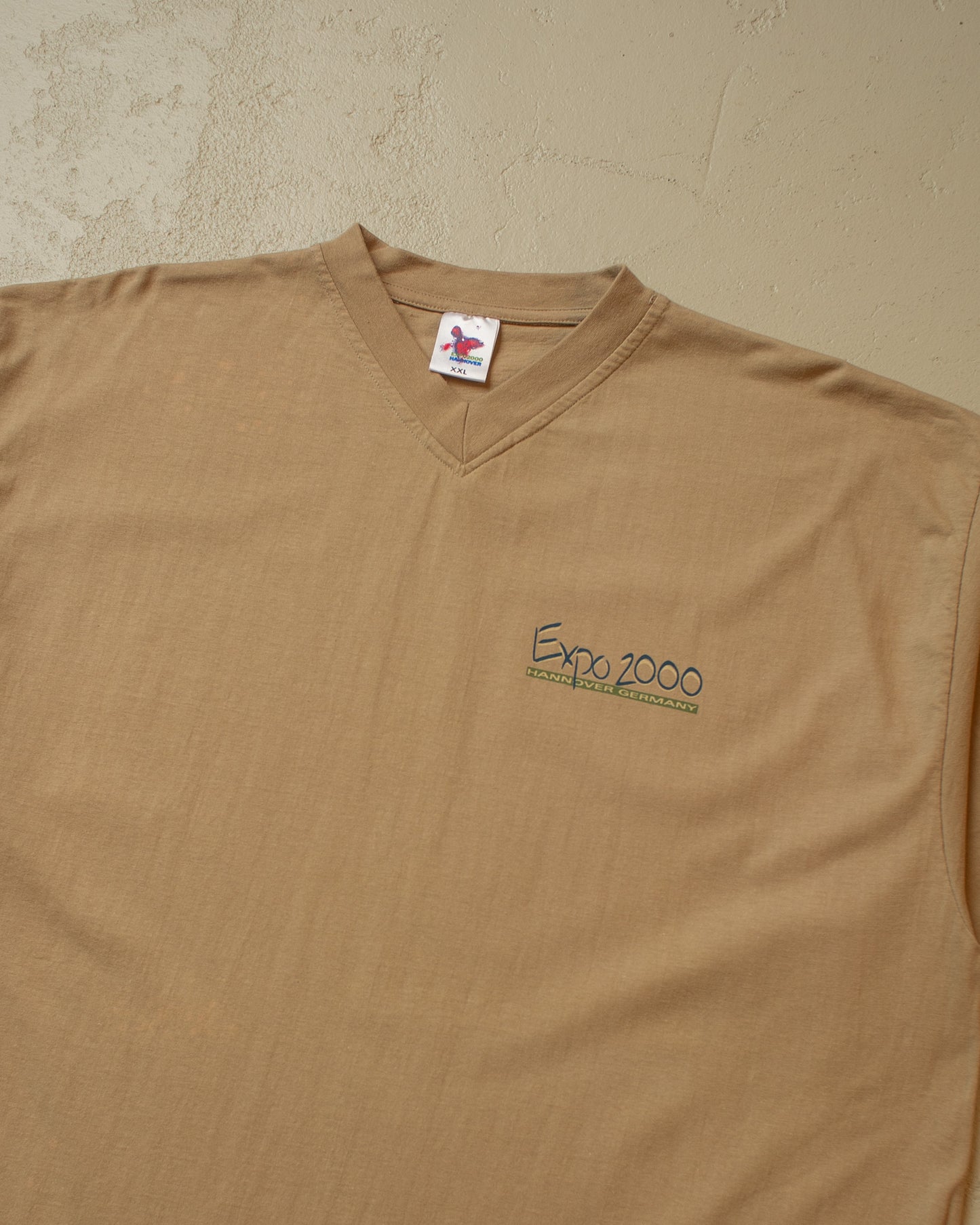 Expo 2000 Hannover V-Neck T-shirt beige - XXL