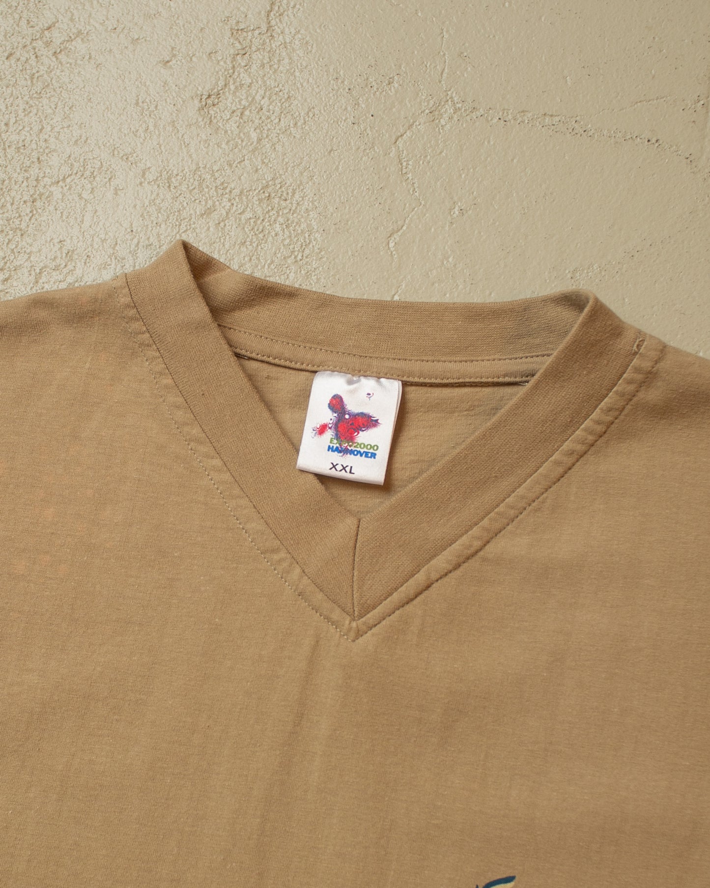 Expo 2000 Hannover V-Neck T-shirt beige - XXL
