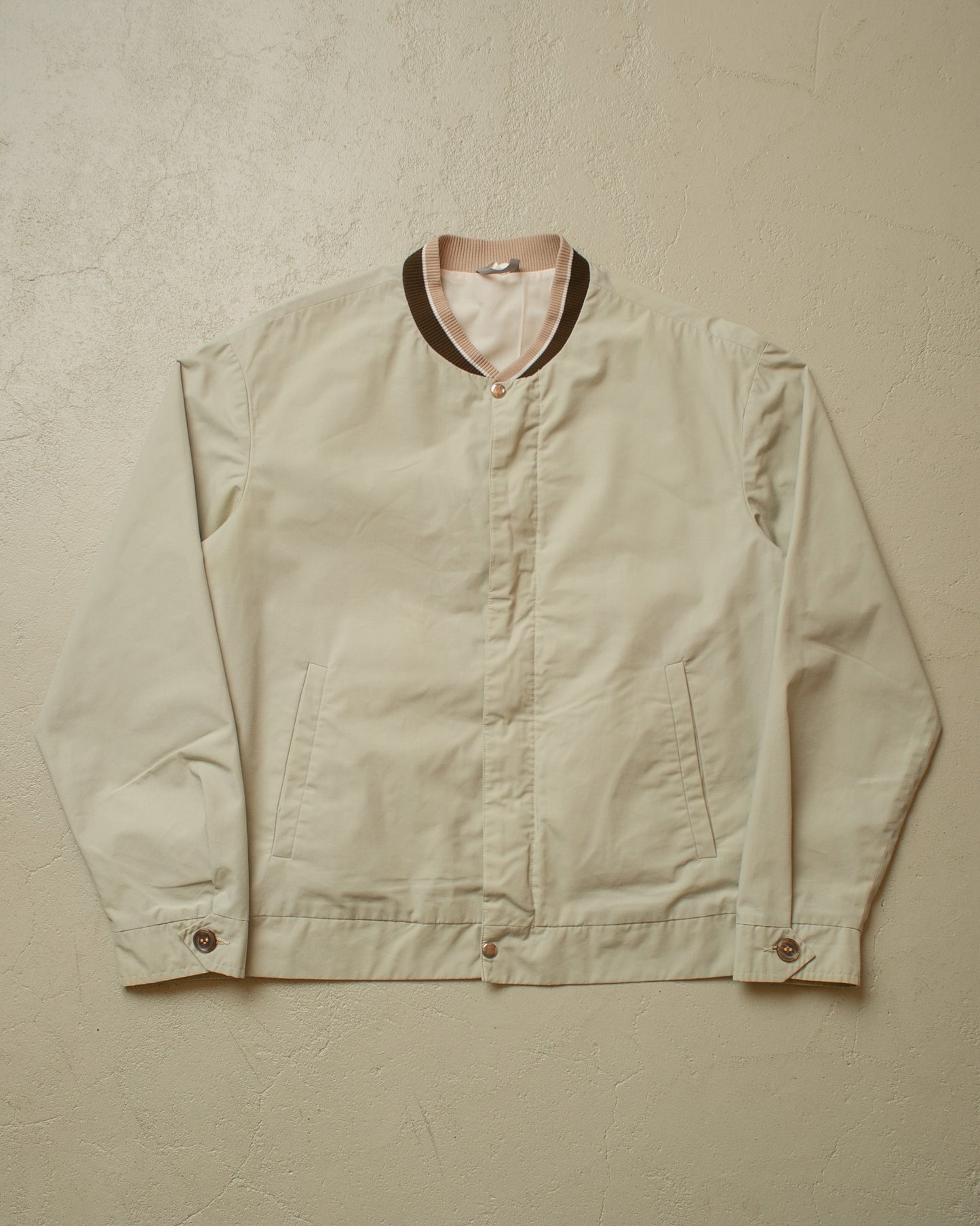 1960s European Windbreaker Jacket beige - L