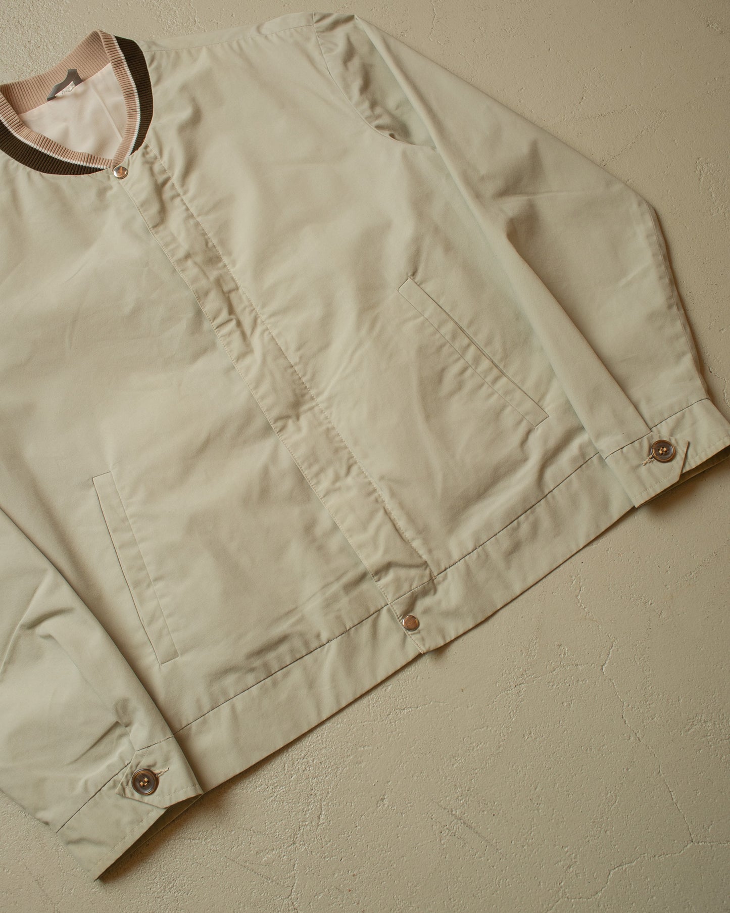 1960s European Windbreaker Jacket beige - L