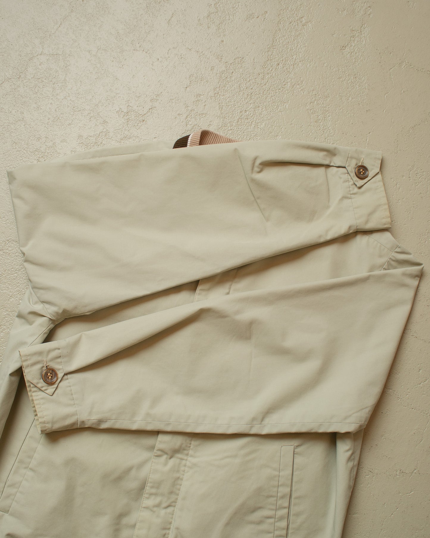 1960s European Windbreaker Jacket beige - L