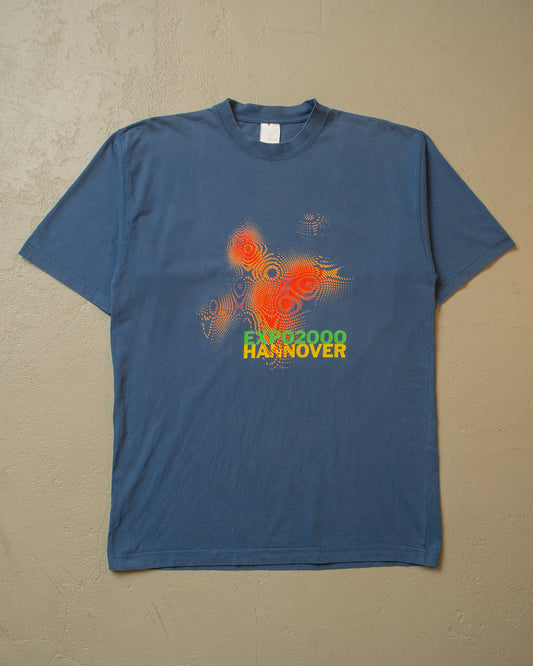 Expo 2000 Hannover T-shirt blue - L/XL