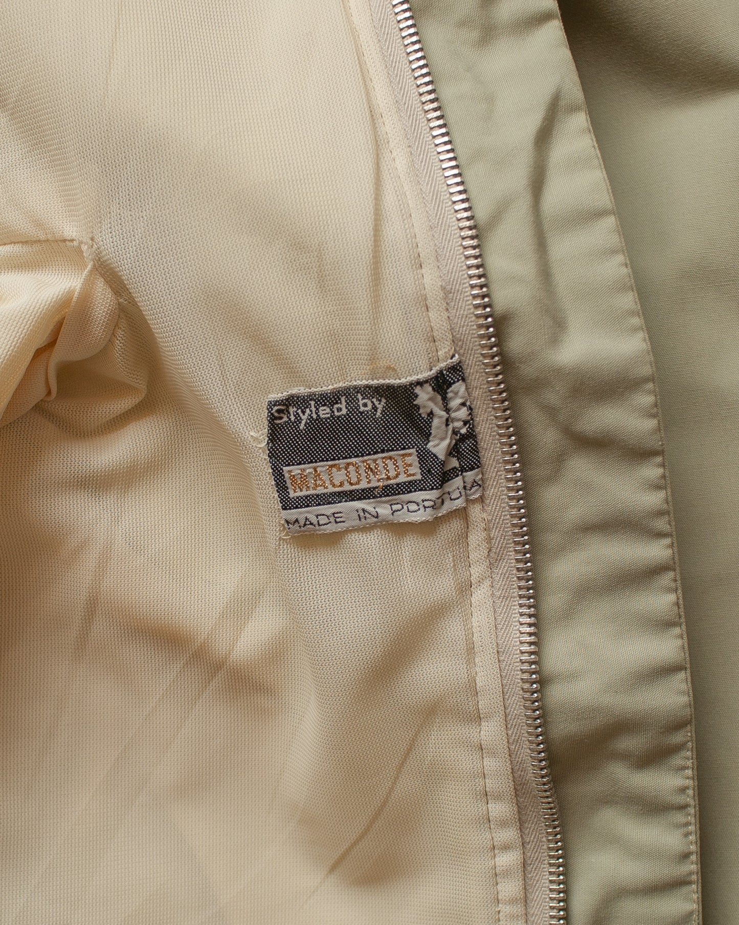1960s European Windbreaker Jacket beige - L