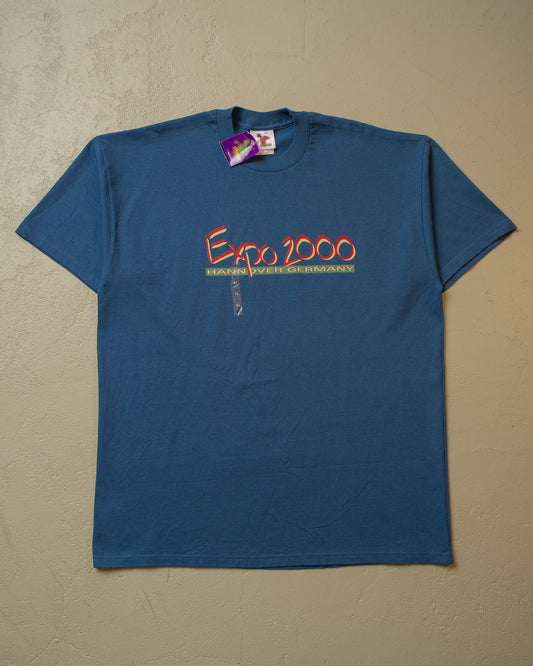 Deadstock Expo 2000 Hannover T-shirt blue - XL/XXL