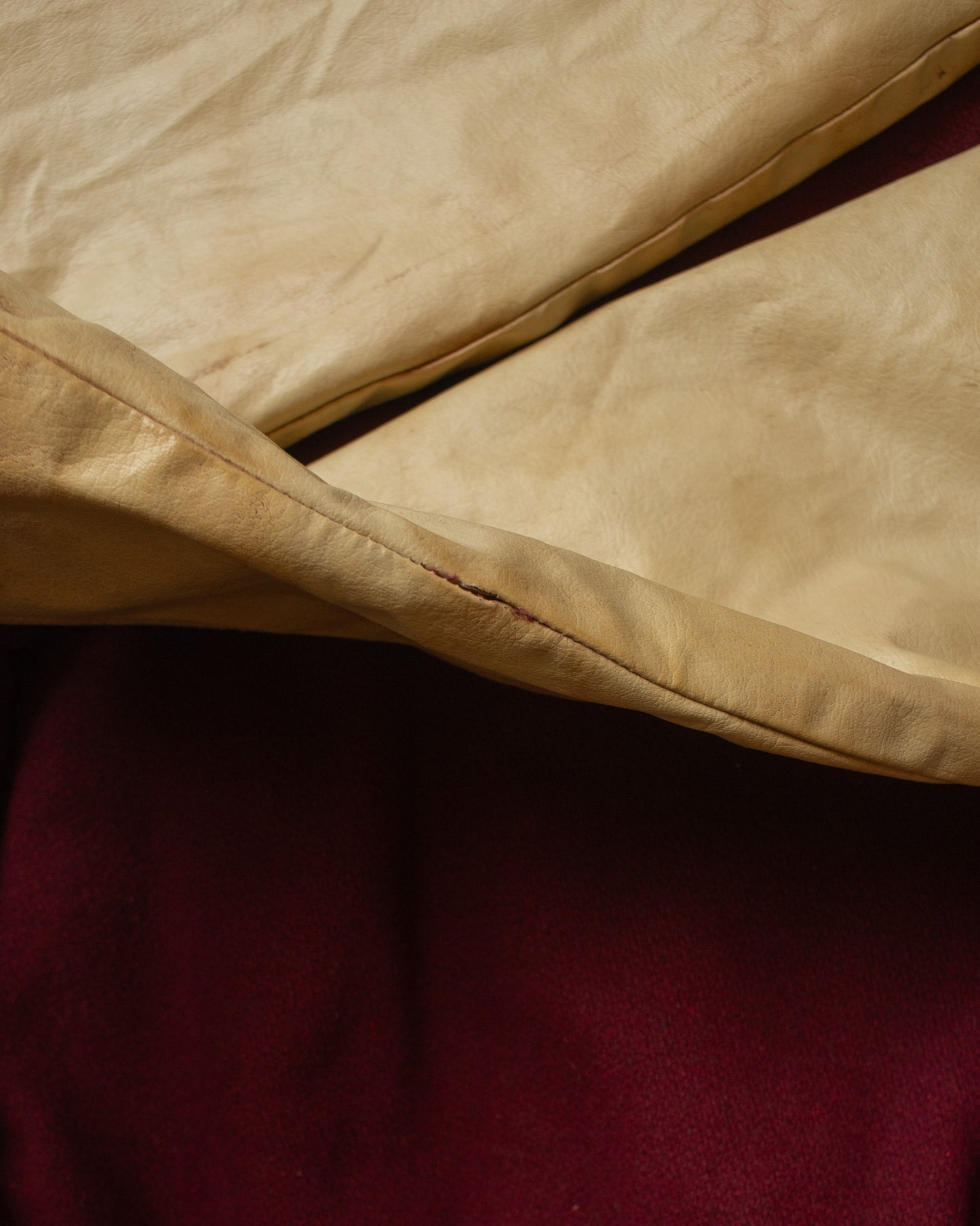 1980s Champion Varsity Jacket burgundy - L/XL