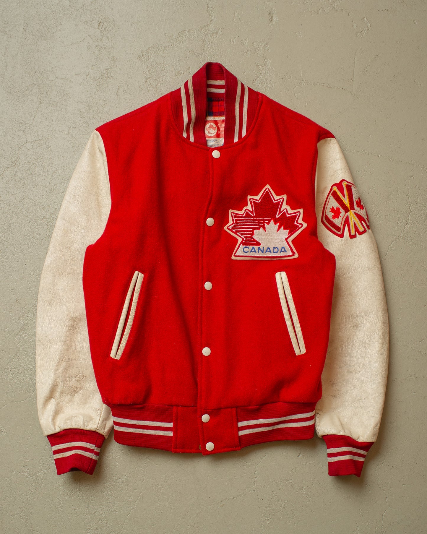 1983 Canada Varsity Jacket red - S/M