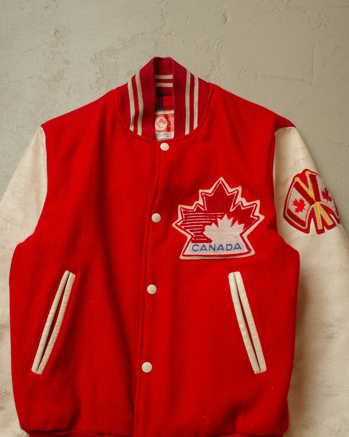 1983 Canada Varsity Jacket red - S/M