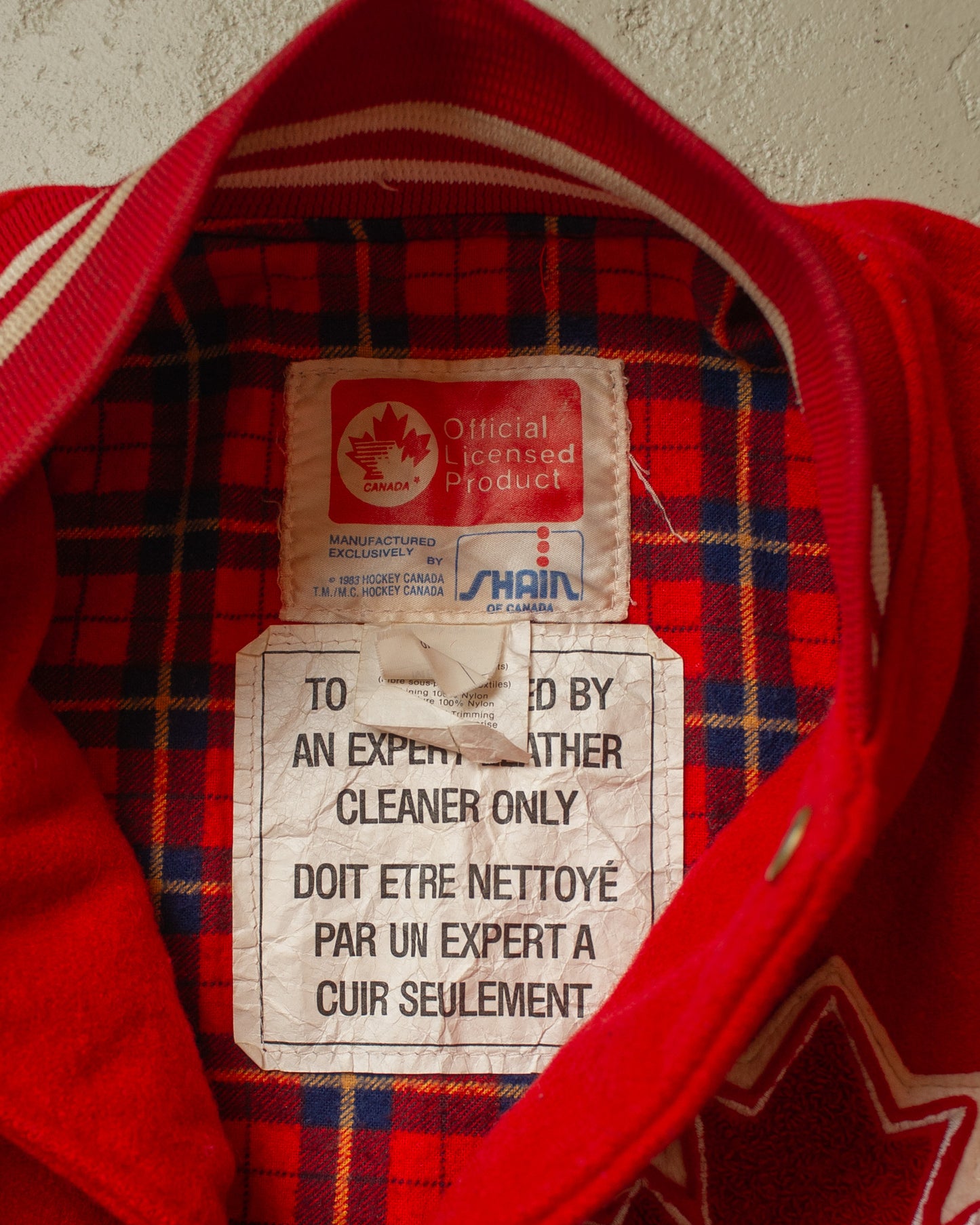 1983 Canada Varsity Jacket red - S/M