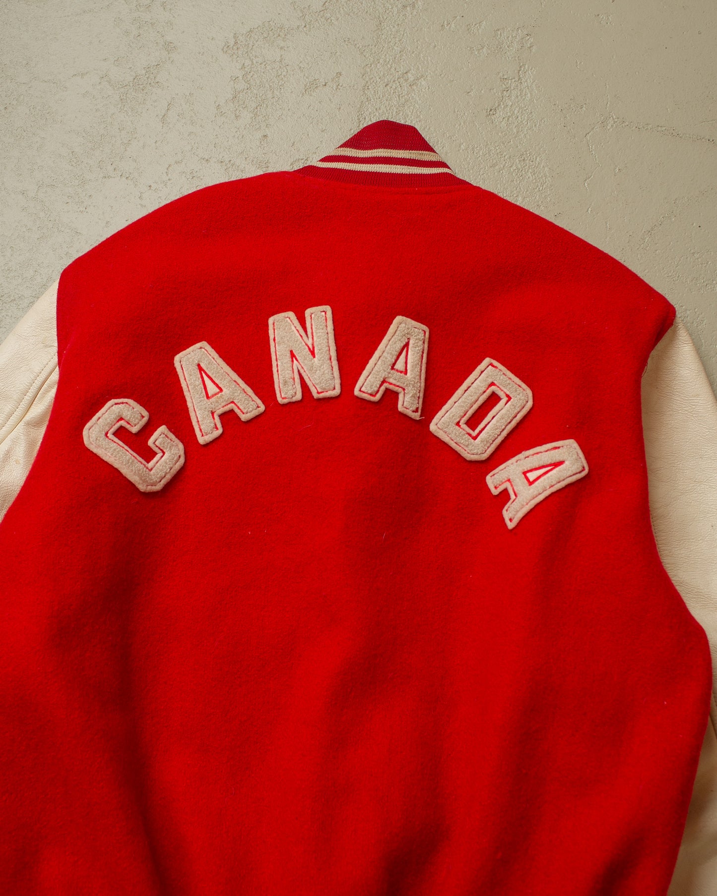 1983 Canada Varsity Jacket red - S/M