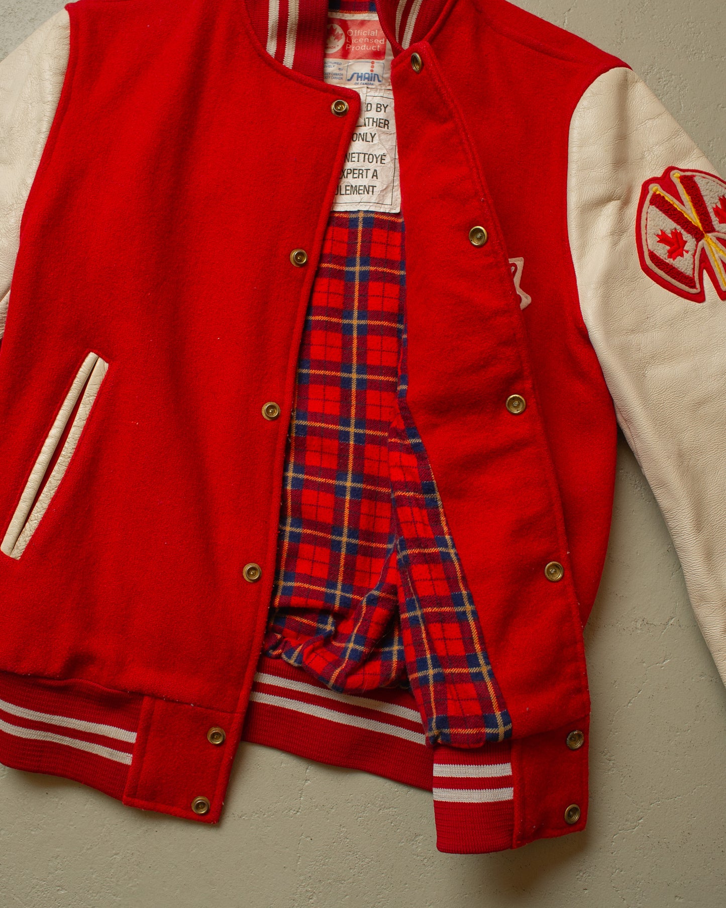 1983 Canada Varsity Jacket red - S/M