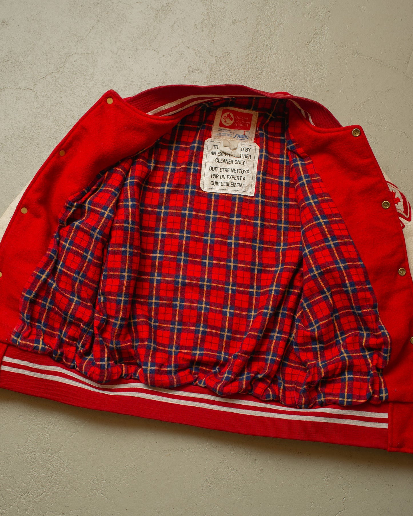 1983 Canada Varsity Jacket red - S/M