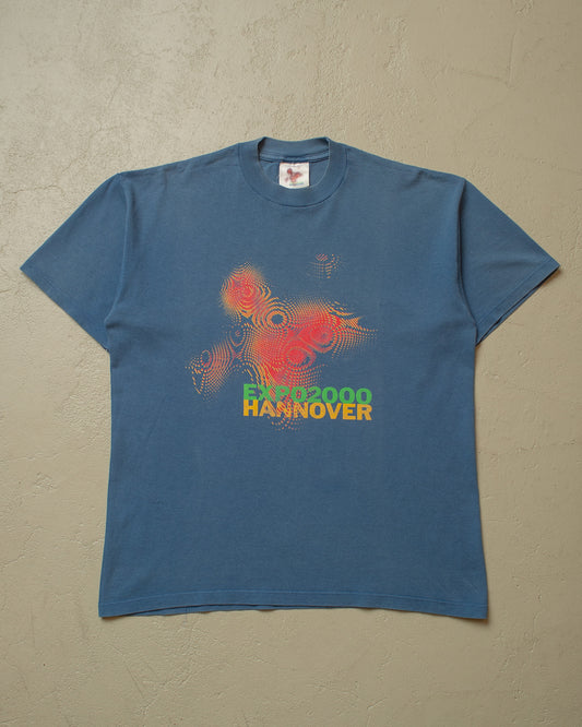 2000 Expo Hannover T-shirt blue - M/L
