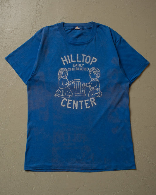 90s Hilltop Center T-shirt blue - S/M