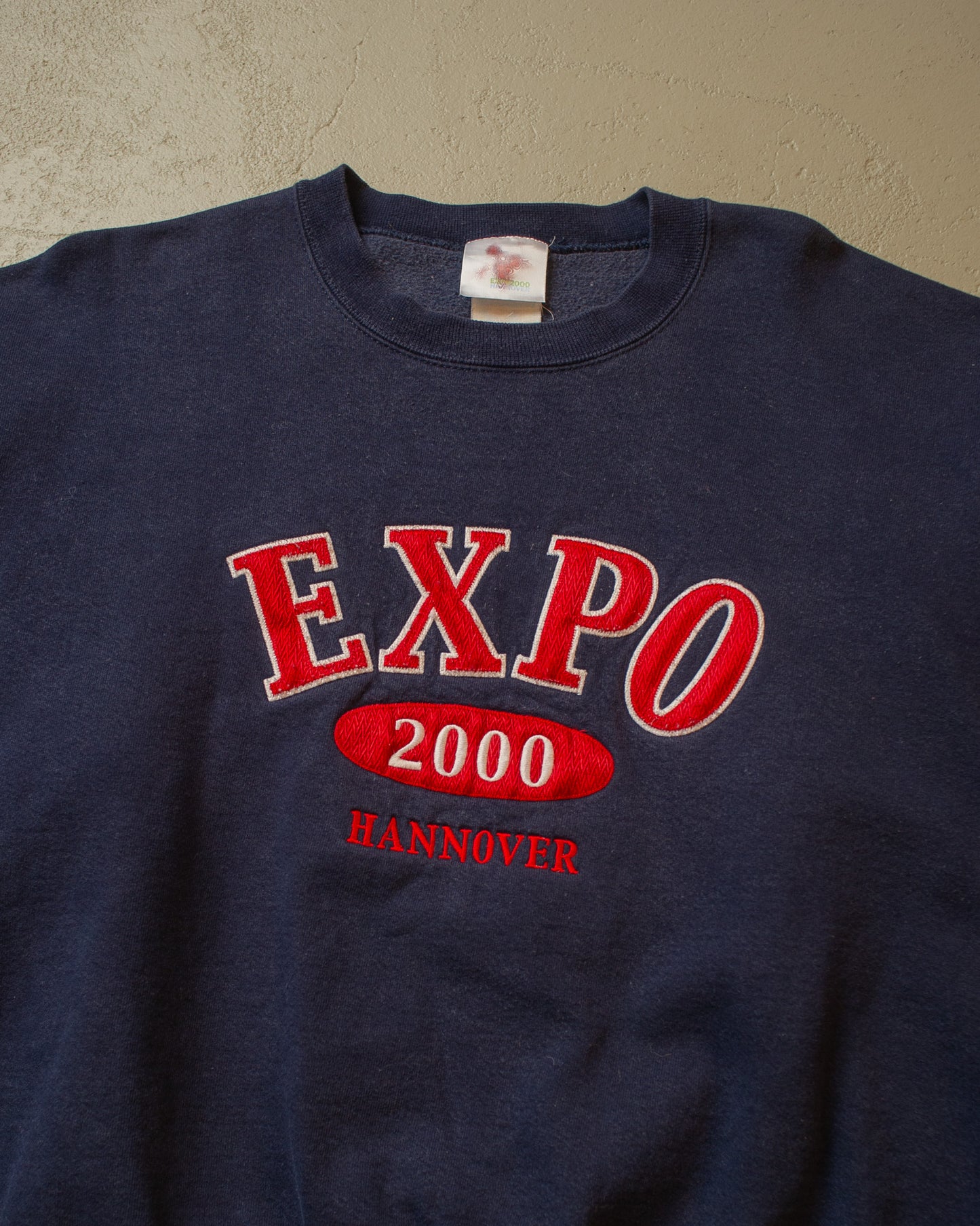Expo 2000 Hannover Embroidered Sweatshirt navyblue - L