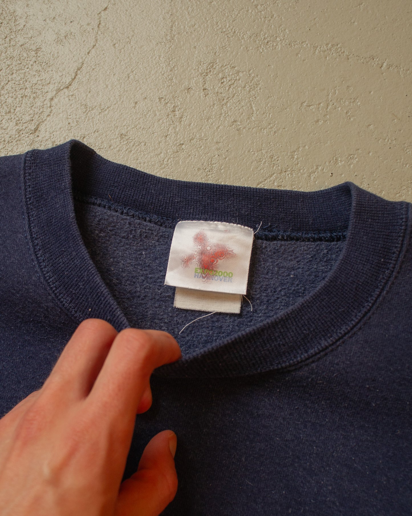Expo 2000 Hannover Embroidered Sweatshirt navyblue - L