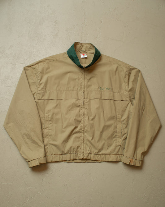 2000 Deadstock Expo Hannover Windbreaker beige - XXL/XXXL