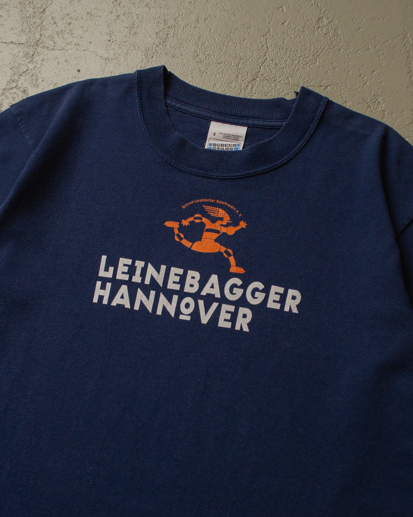 90s Leinebagger Hannover T-shirt navyblue - S