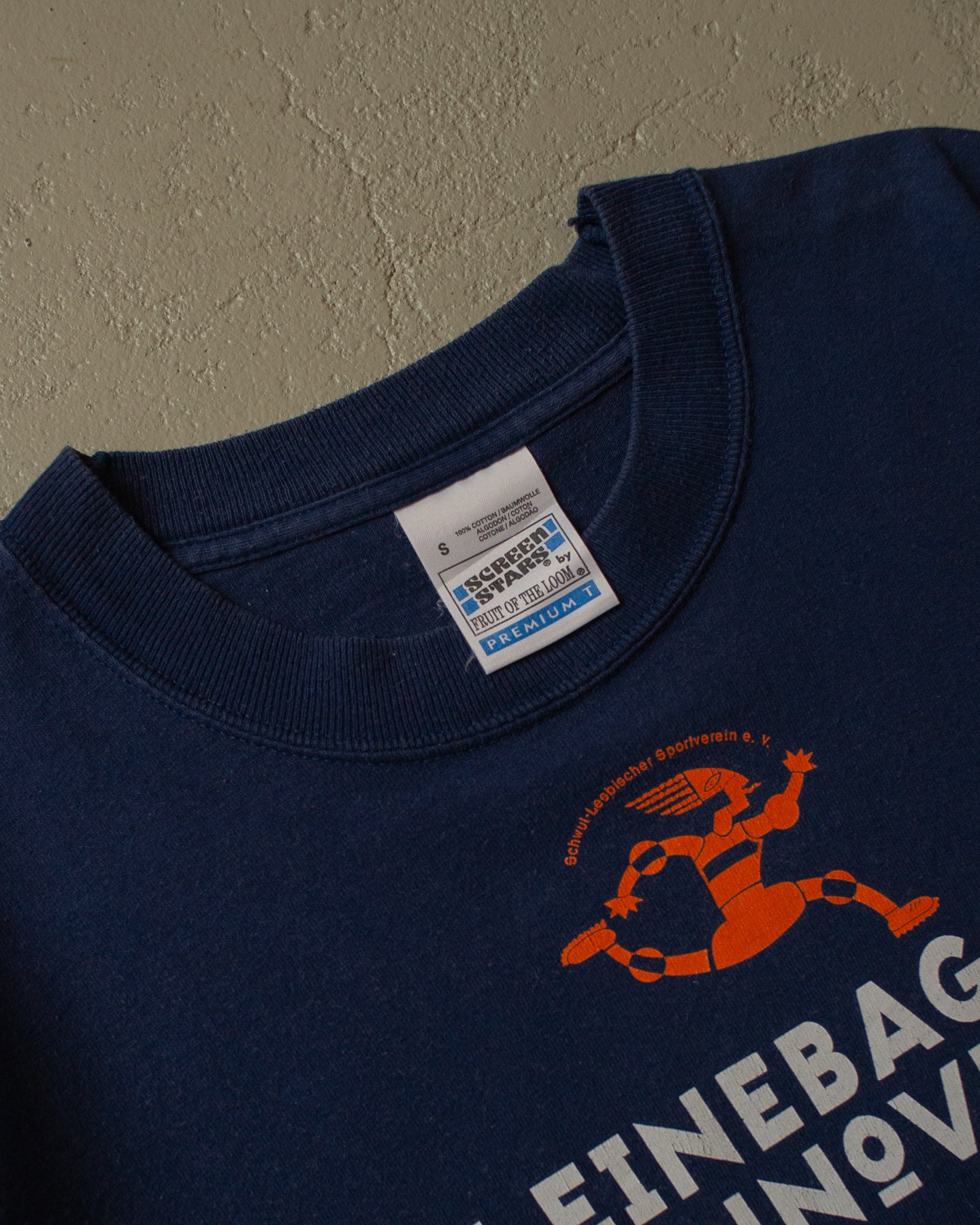 90s Leinebagger Hannover T-shirt navyblue - S