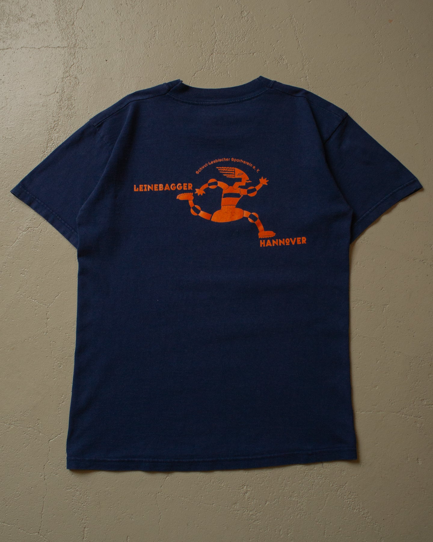 90s Leinebagger Hannover T-shirt navyblue - S