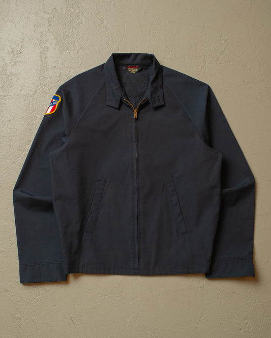 1960s Sears Personalized Swimmer Jacket navyblue - S/M