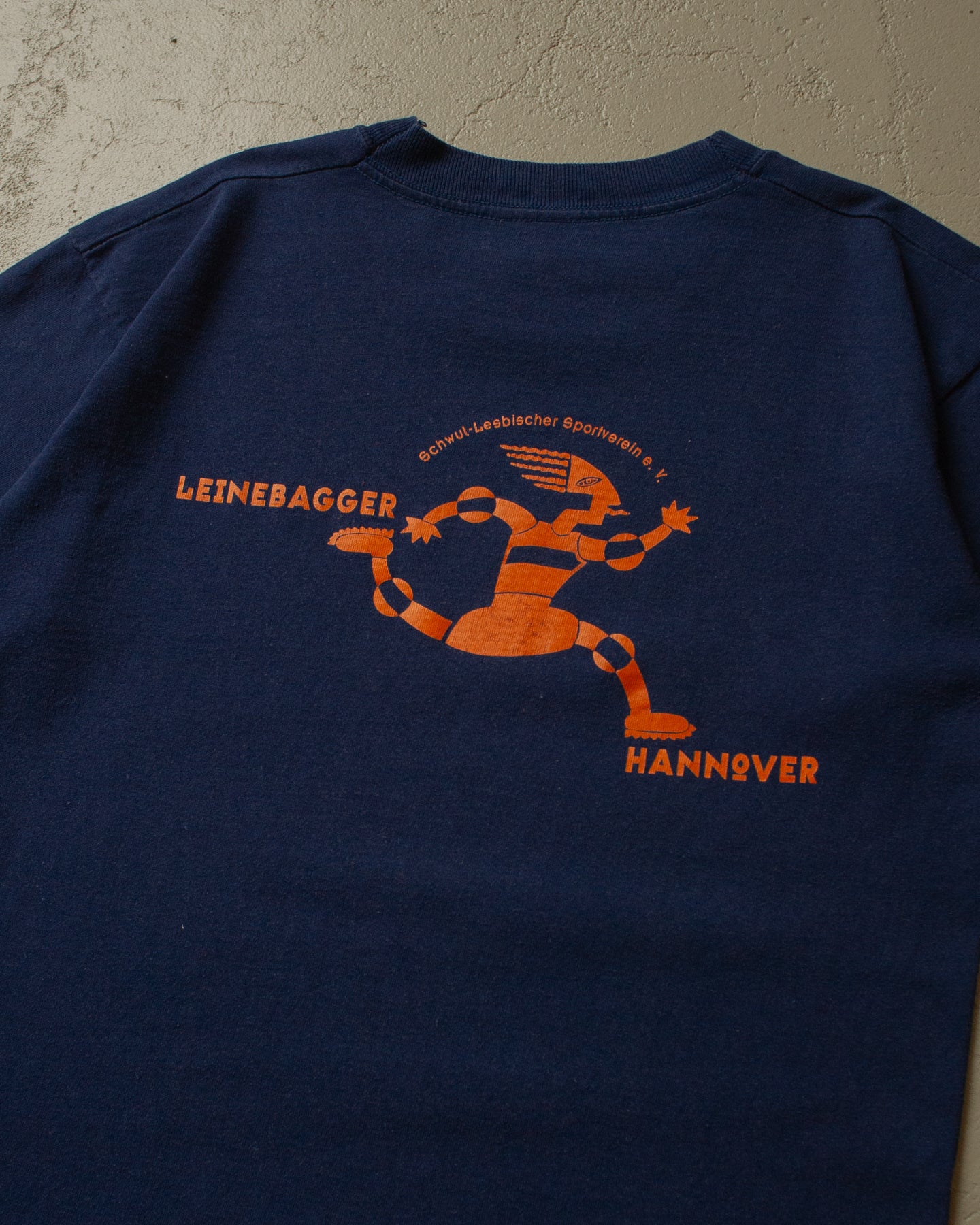 90s Leinebagger Hannover T-shirt navyblue - S