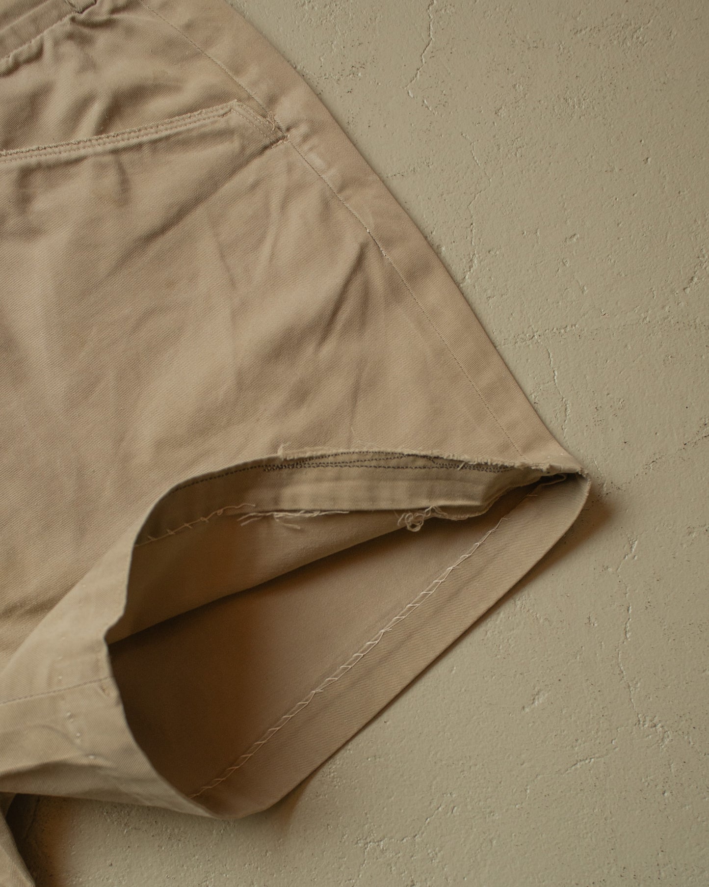 1960s distressed Texwood Cotton Shorts beige - W33