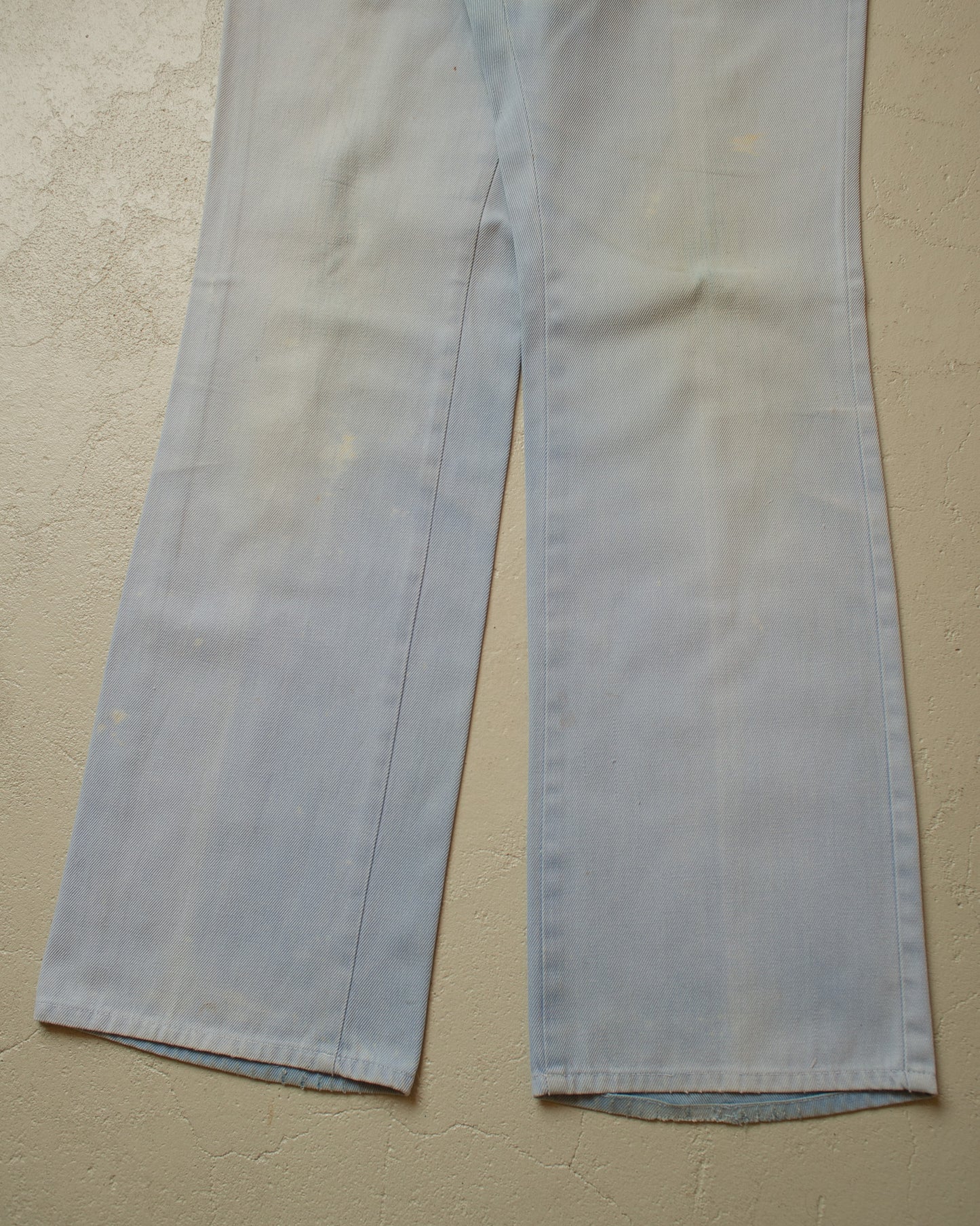 1970s Faded Light Flared Jeans blue - W34 L32