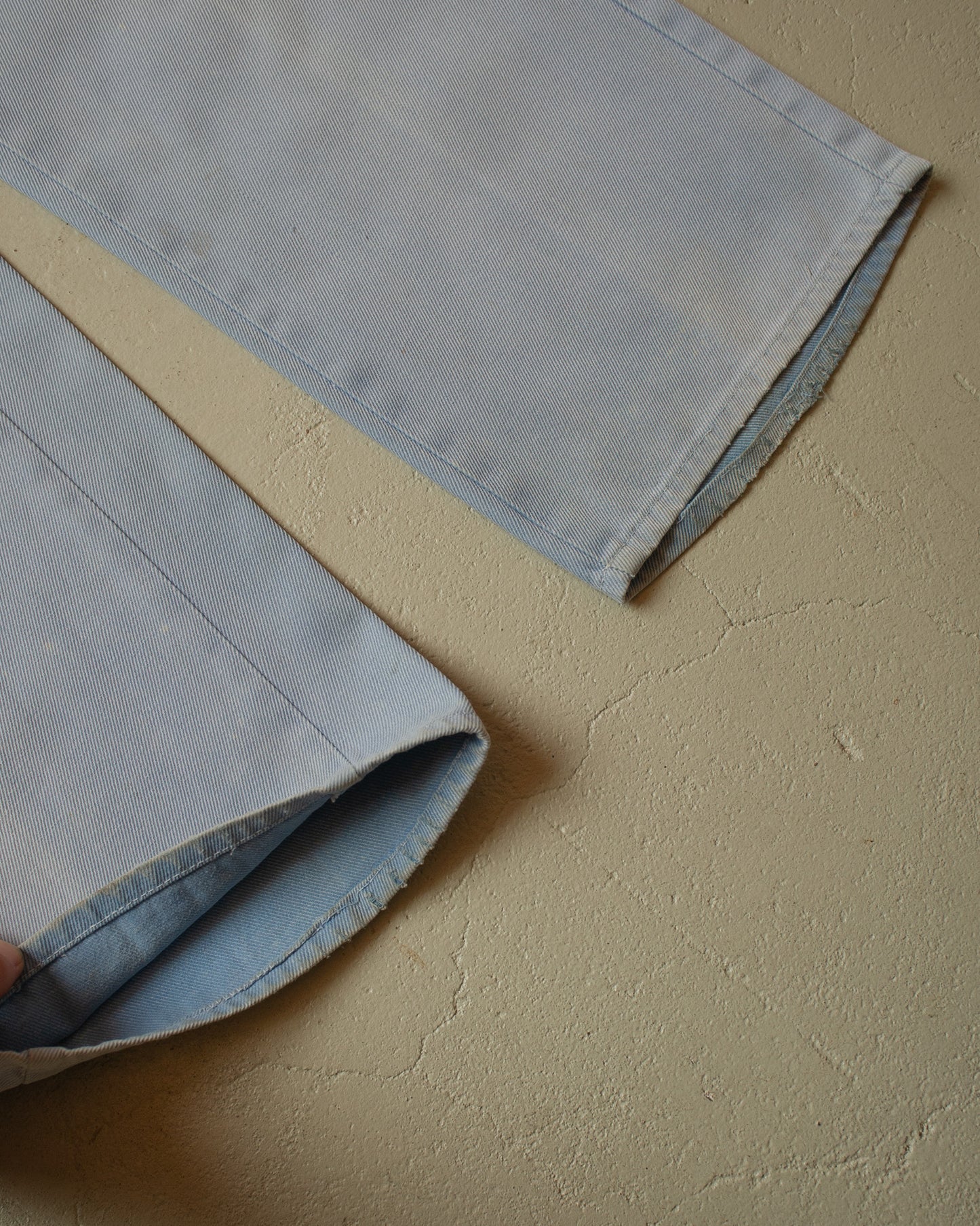 1970s Faded Light Flared Jeans blue - W34 L32