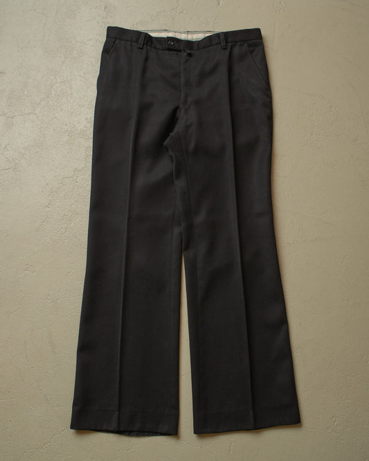 1960s/70s Flared Suit Pants black - W35 L32