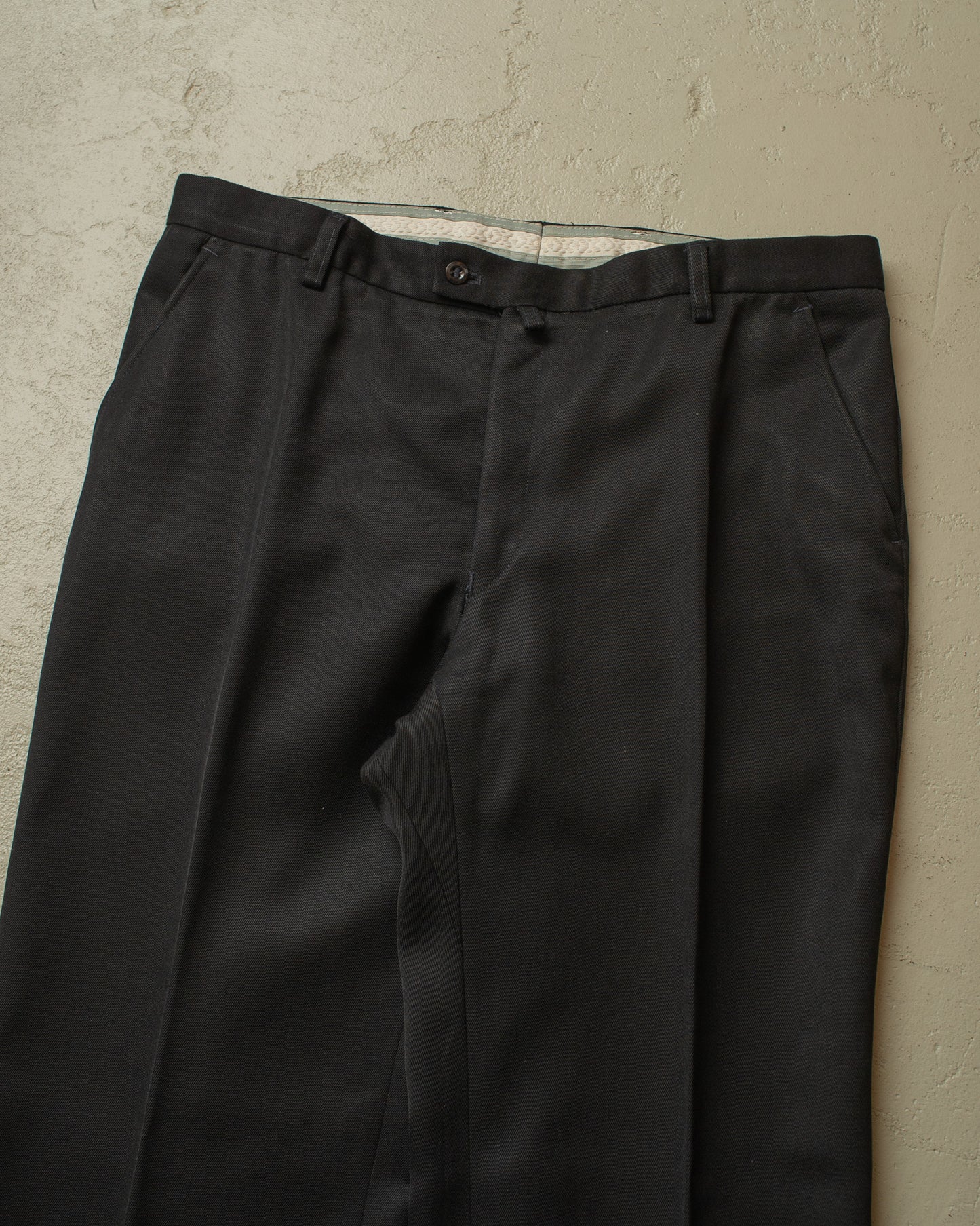 1960s/70s Flared Suit Pants black - W35 L32