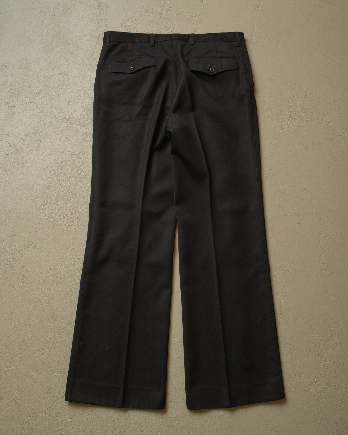 1960s/70s Flared Suit Pants black - W35 L32