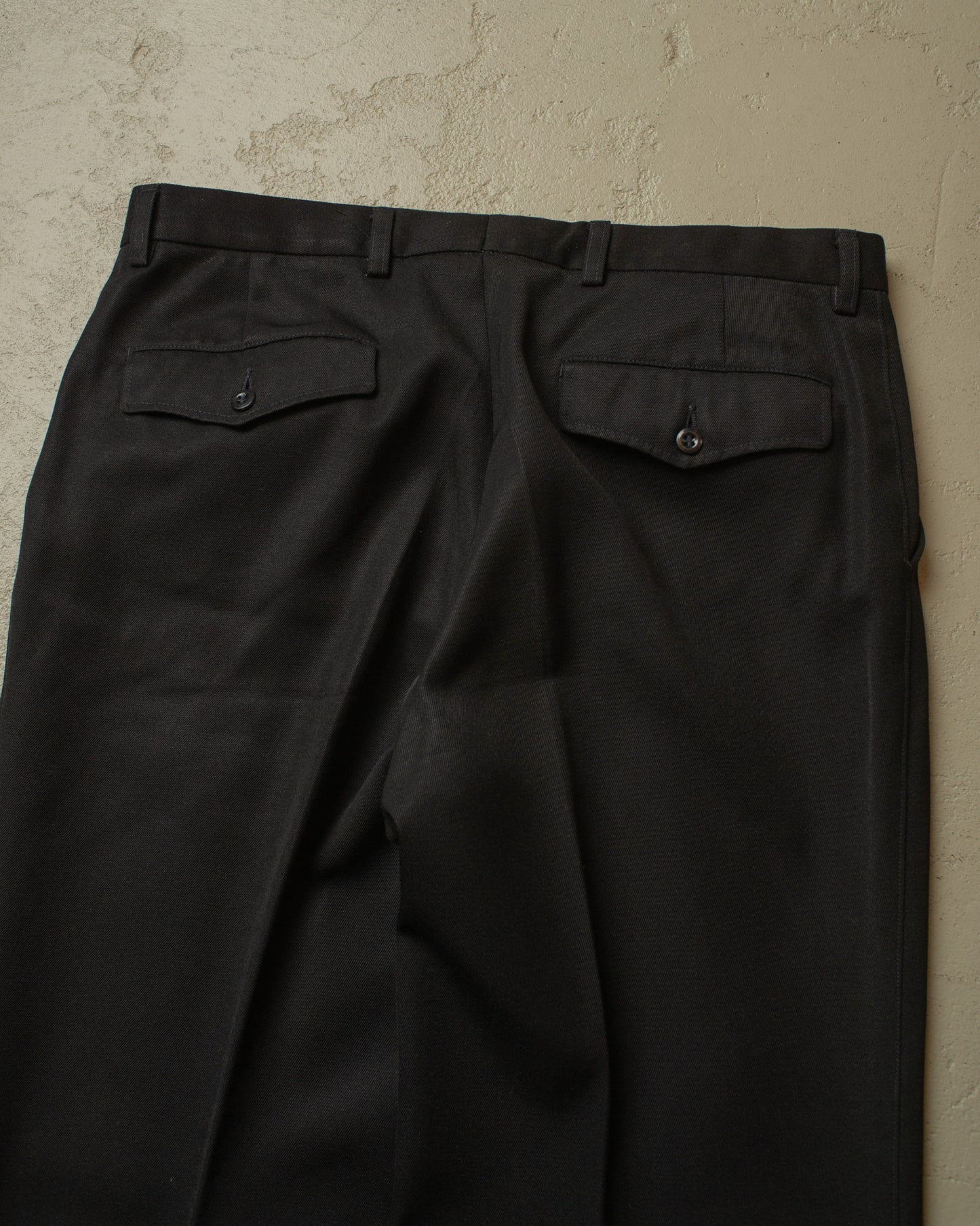 1960s/70s Flared Suit Pants black - W35 L32