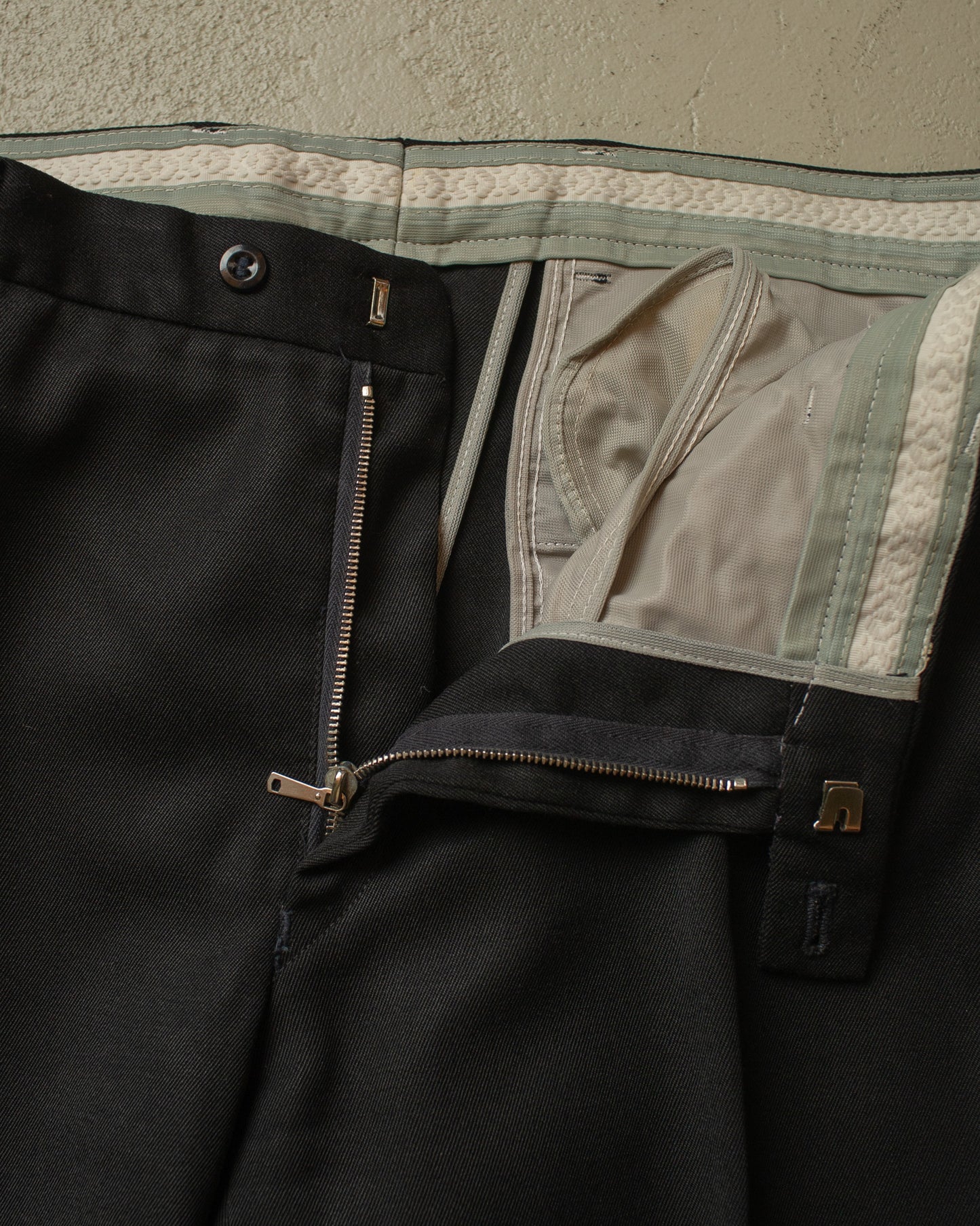 1960s/70s Flared Suit Pants black - W35 L32