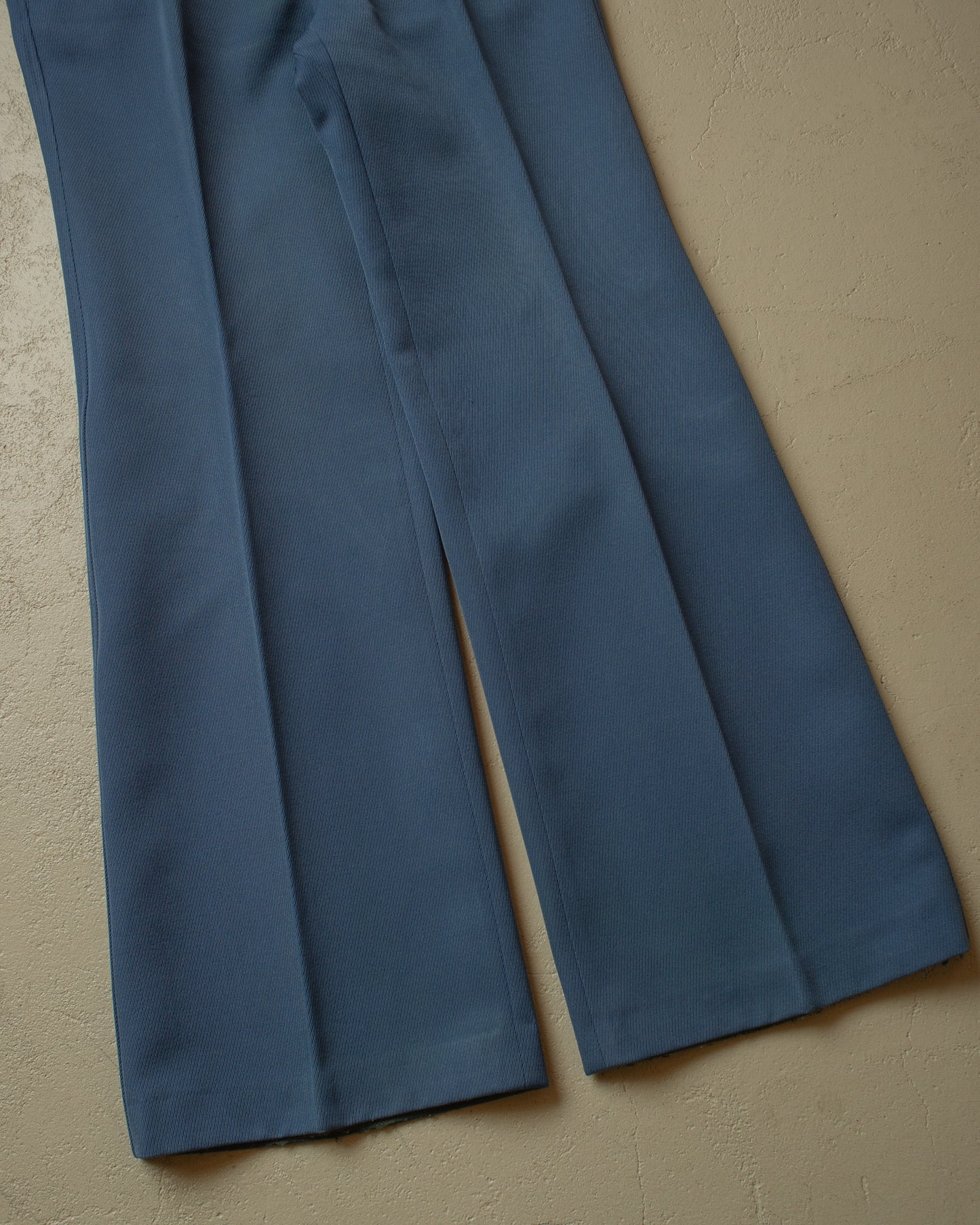 1970s Diolen Flared Suit Pants blue - W33 L32