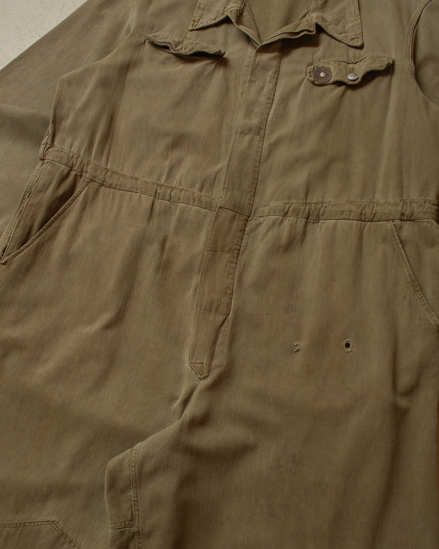 1950s German Railway Worker Coverall khaki - XL/XXL