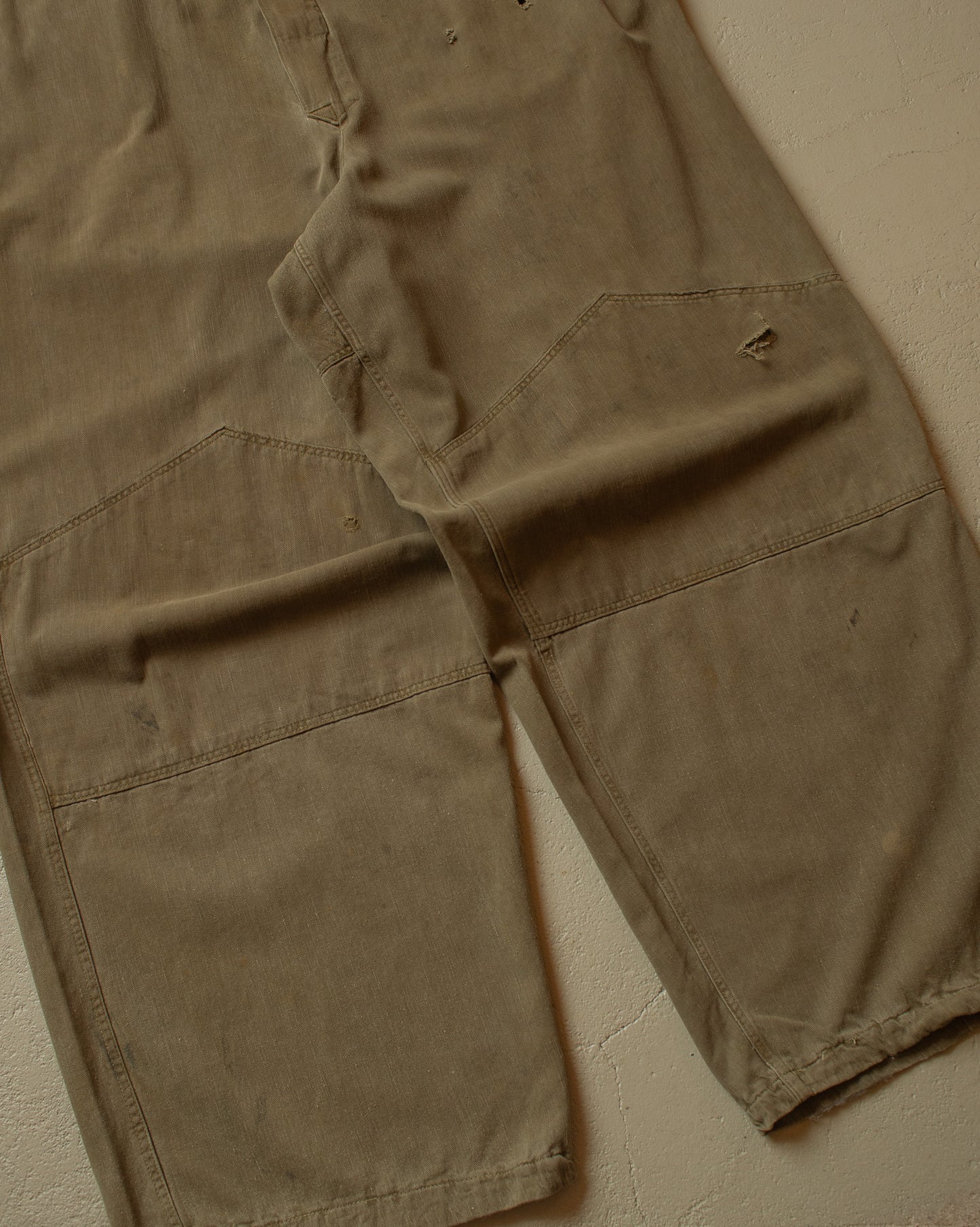 1950s German Railway Worker Coverall khaki - XL/XXL