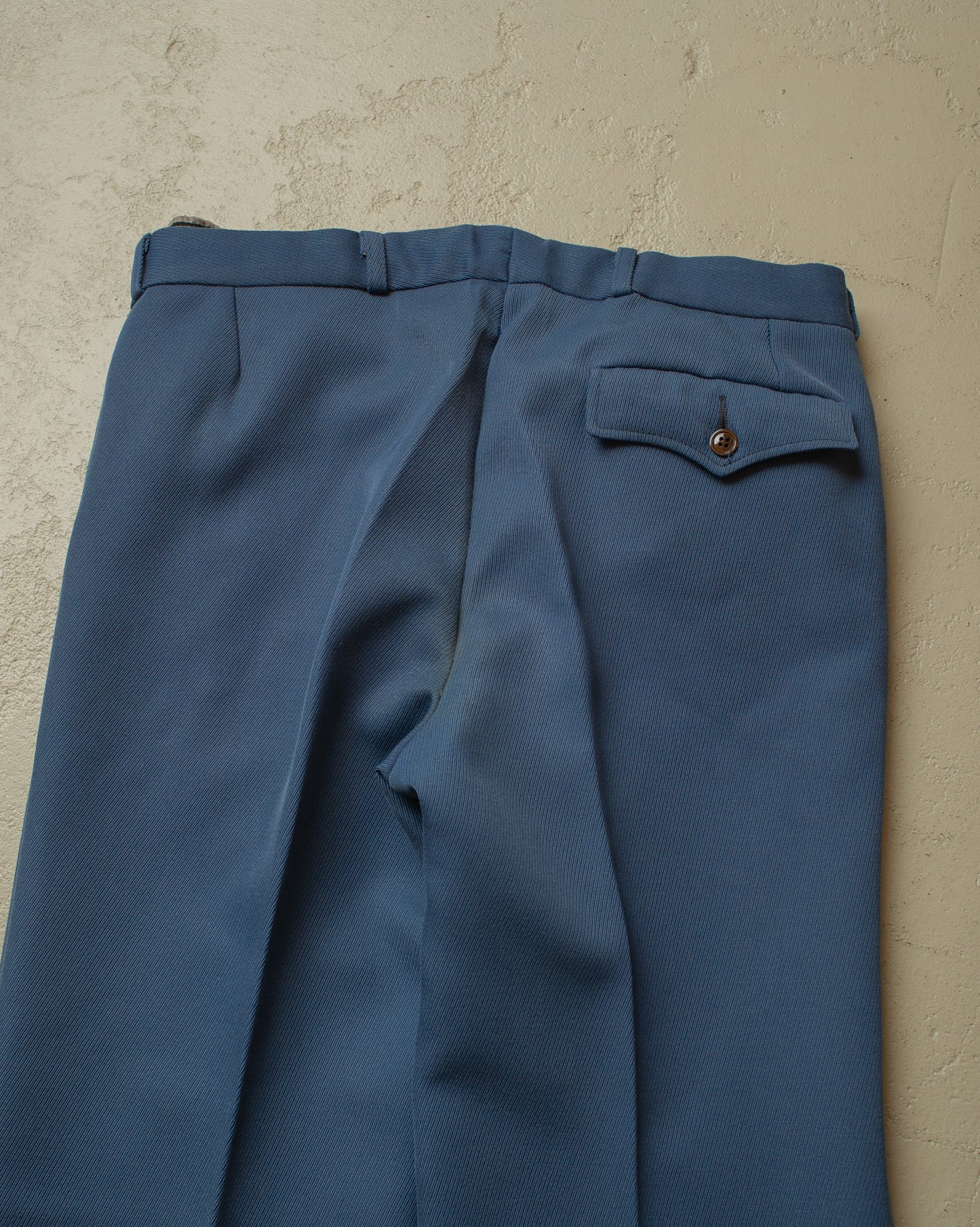 1970s Diolen Flared Suit Pants blue - W33 L32