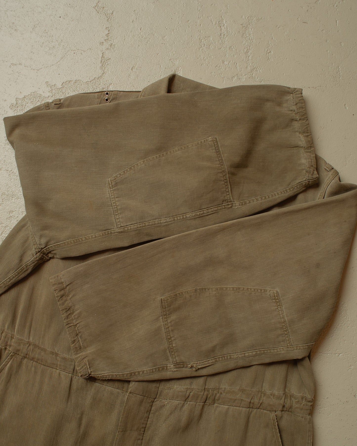 1950s German Railway Worker Coverall khaki - XL/XXL