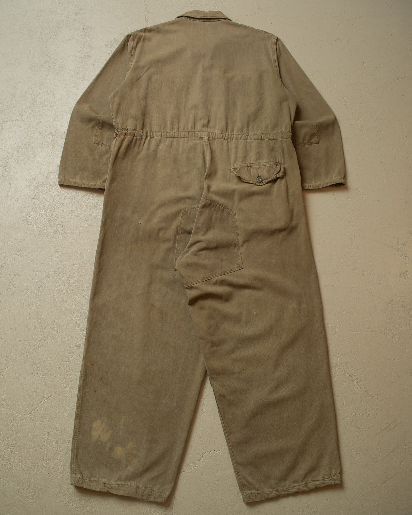 1950s German Railway Worker Coverall khaki - XL/XXL