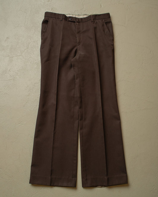 1960s/70s Flared Suit Pants brown - W34 L32